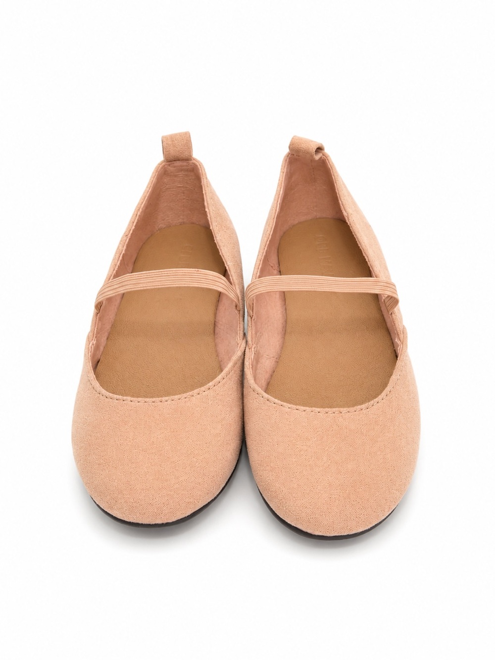 Old Navy Girls Nude/Blush Ballet Flats with Elastic Strap – Size 10